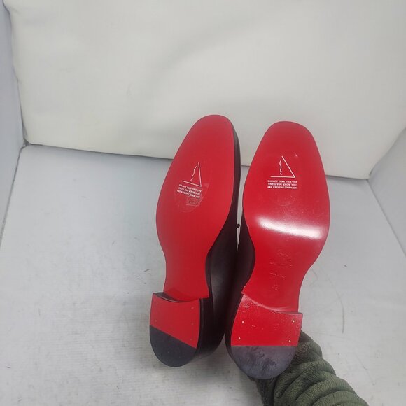 Christian Louboutin Black Chambeliss Leather Oxford Shoe - Picture 2 of 12